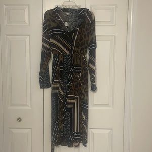 Animal Print Tie dress